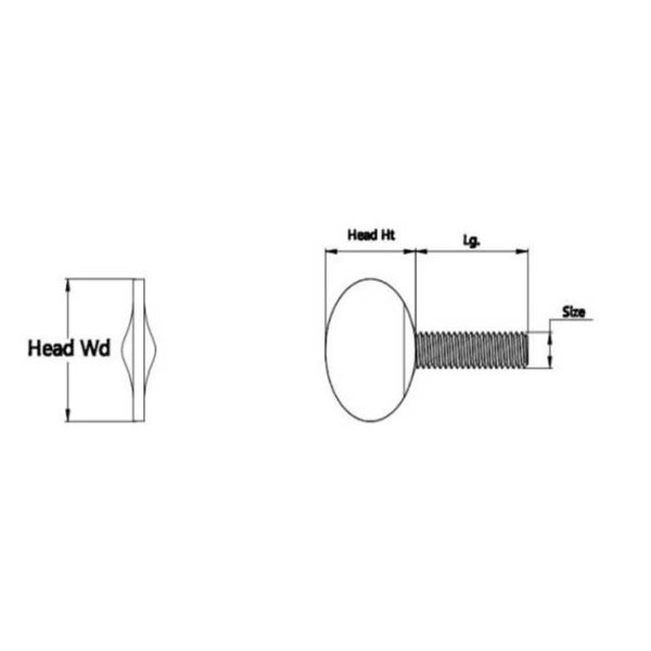 Пальцевые винты M5-M8 нержавеющей стали сплава ANSI для светильника