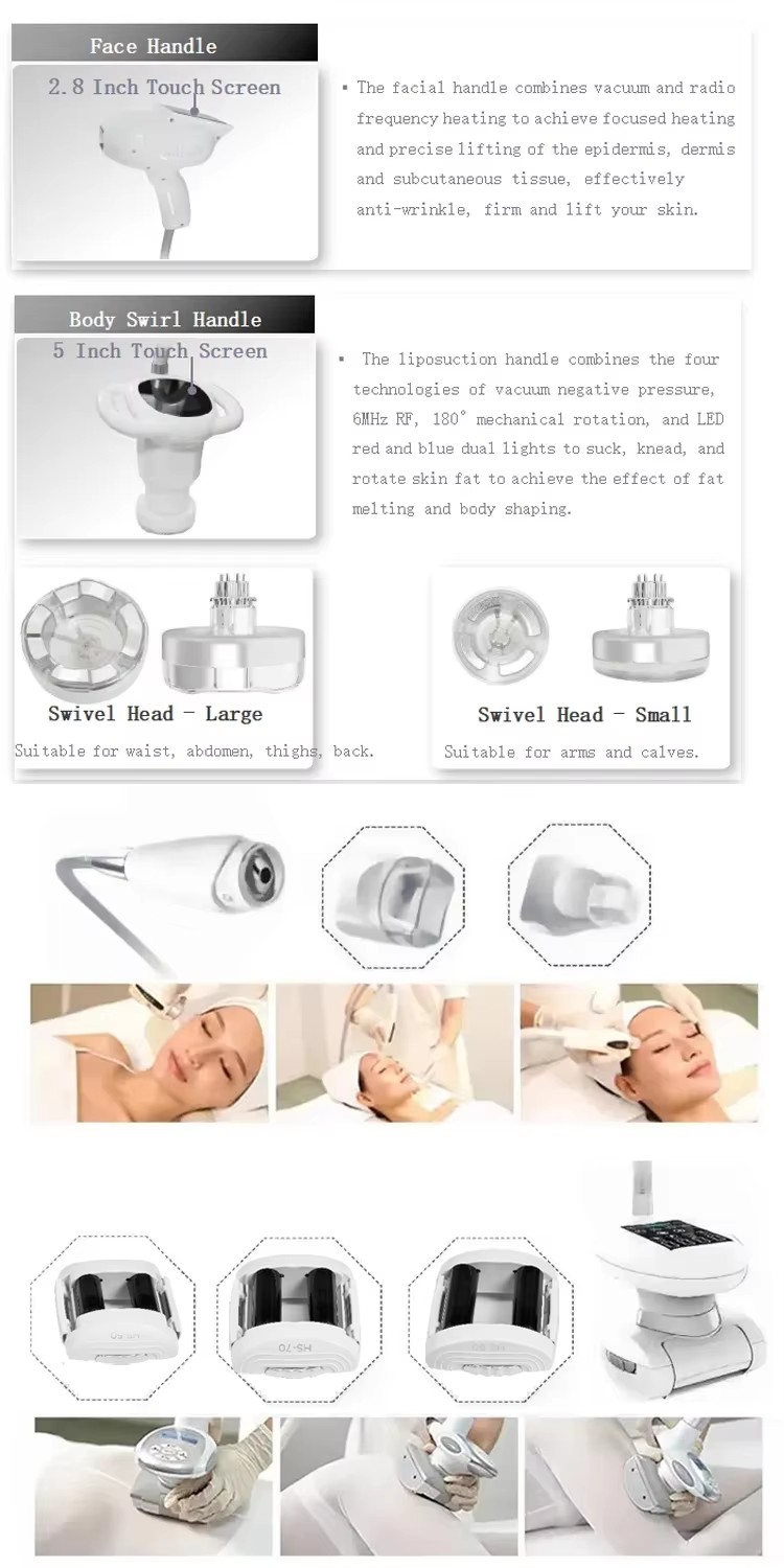 4 in 1 Lpg-lipo Endermology Machine Cellulite Stomach Thighs Cellulite Reduction Treatment Rf Roller Massage Face Lift