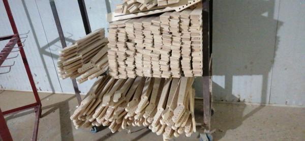 Custom Grand Paddle Guitar Headstock Unfinished Roasted Maple ST Guitar Neck Electric Acoustic Guitar Accept Kinds OEM
