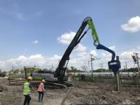 Estrada Crane Side Grip Vibratory Hammer 360 graus de rotação
