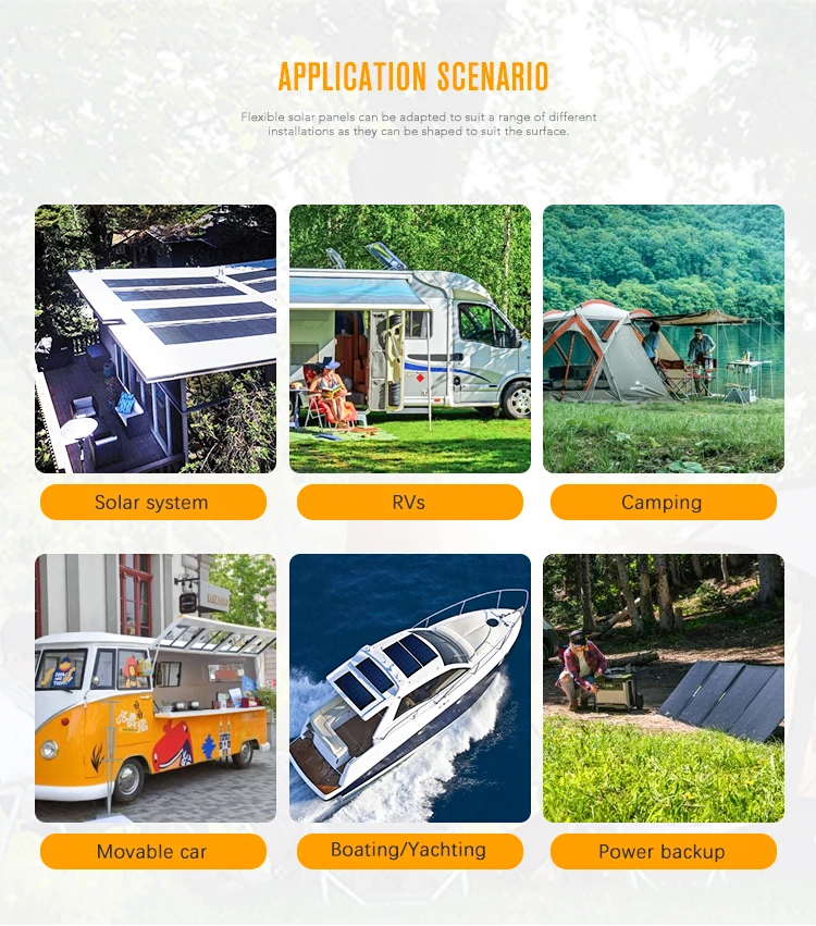 Bluesun Flexible Solar Power Panels 150w 160w 200w 12 Volt Flexible Solar Panels