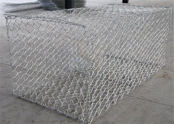Anti Corrosion And Aging Gabion Box / Welded Gabion Stone Cages