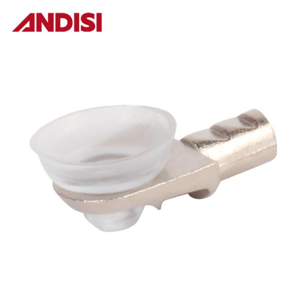 Nickel Plated Zinc Alloy Glass Shelf Clamp Bracket for 5/6mm Glass Shelves Support