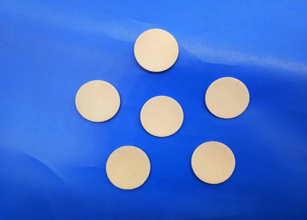 Insulation Resistant Alumina 99 Ceramic Led Wafer Parts / Rounds Al2O3 95% Spacer / Disk