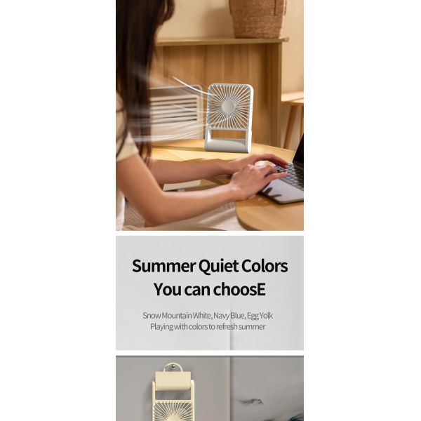 Desktop Handheld Hung Fan 3 Speed Quiet Cooling Sample Available For Home Office Travel