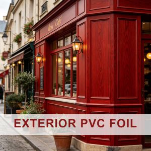 Anti UV Exterior PVC Foil Weatherproof Self Adhesive Wrap For Furniture