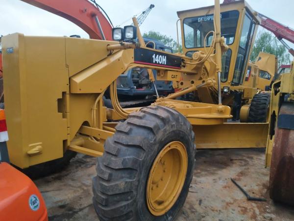 15T weight Used Motor Grader Caterpillar 140H 3306 engine with Original Paint