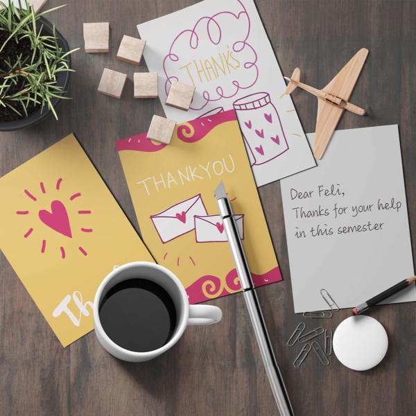 300gsm Coated Paper Custom Card Printing For Small Business Lamination CMYK Color