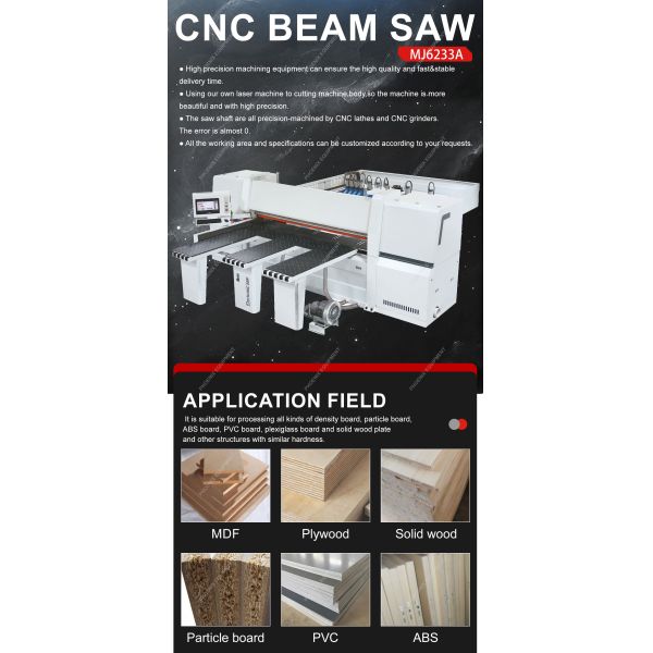 MJ6233A High Speed CNC Intelligent Computer Panel Saw Woodworking Electronic Cutting