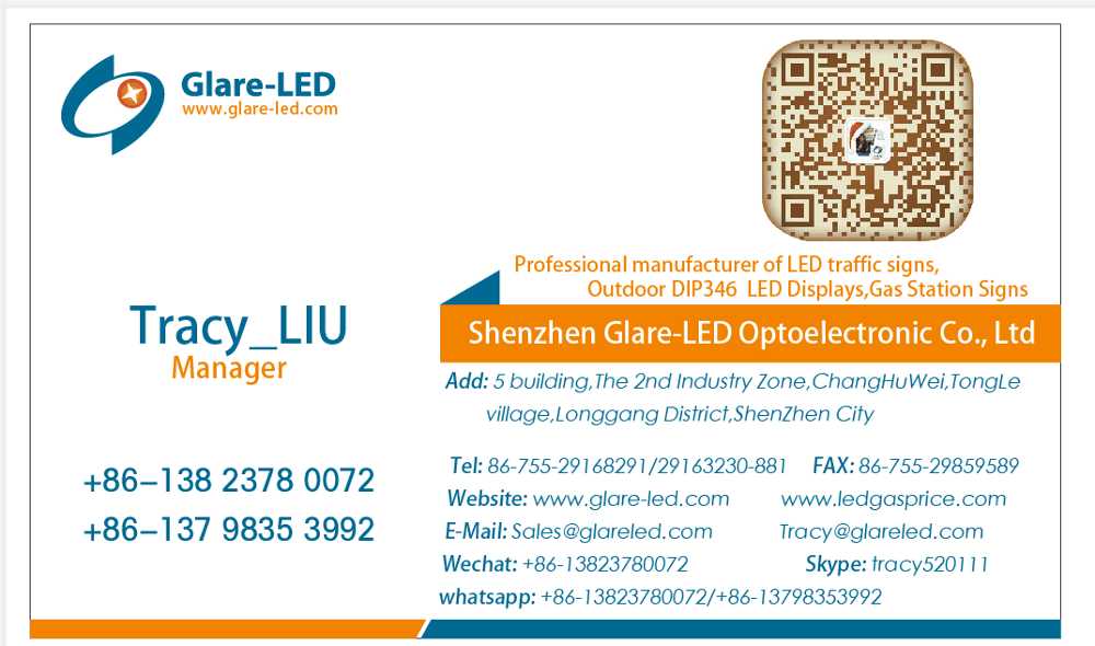 IP65 наружная светодиодная газовая панель сигнализации для заправочной станции с изменением 5000cd / sqm