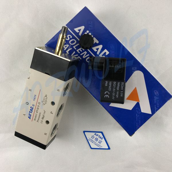 -5/2,5/3 пути Airtac пневматические электромагнитные клапаны 4V410-15, 4V420-15, -4V430C/E/P-15