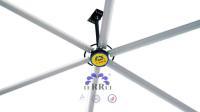 Ventilateur de plafond industriel alimenté par moteur CC sans balai et équipé de différentes pinces