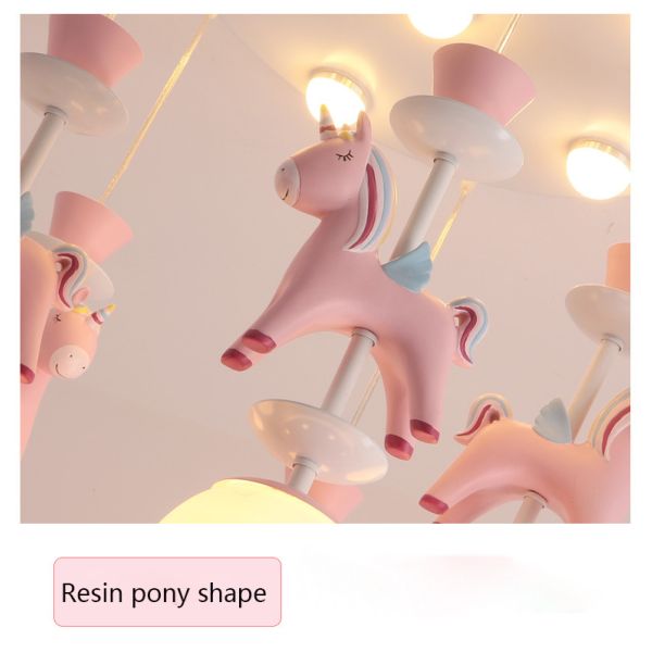 Children bedroom chandeliers modern ins merry-go-round boy girl room chandelier(WH-MA-136)