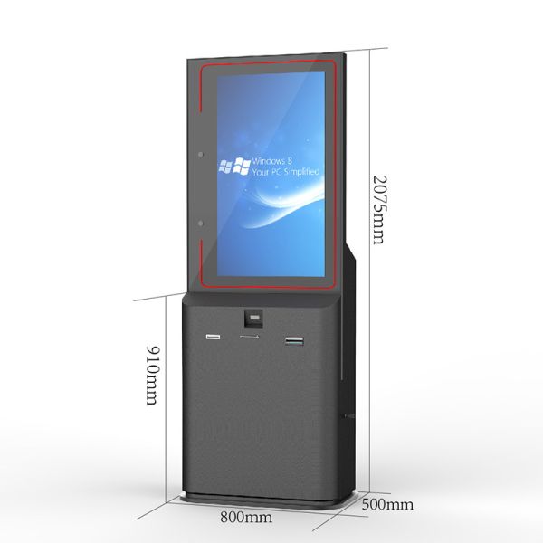 Машина киоска обслуживания собственной личности оплаты POS для железнодорожной бензоколонки