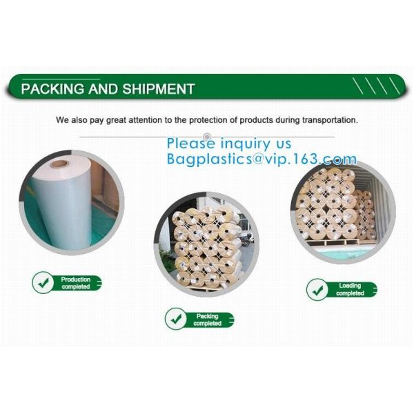 PE Super Clear Film Use For Mattress Film Packing Mattress Roll Packing Machines Cargoes Covering