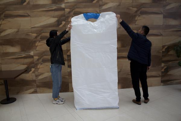 OEM 1000kg 2000kg Tunnel Loop White  FIBC Big Bag 100% Polipropileno for grain maize wheat