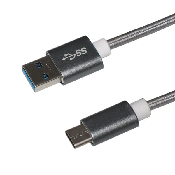 Braided Nylon USB C 3.0 Cable 5Gbps Fast Charging 3A
