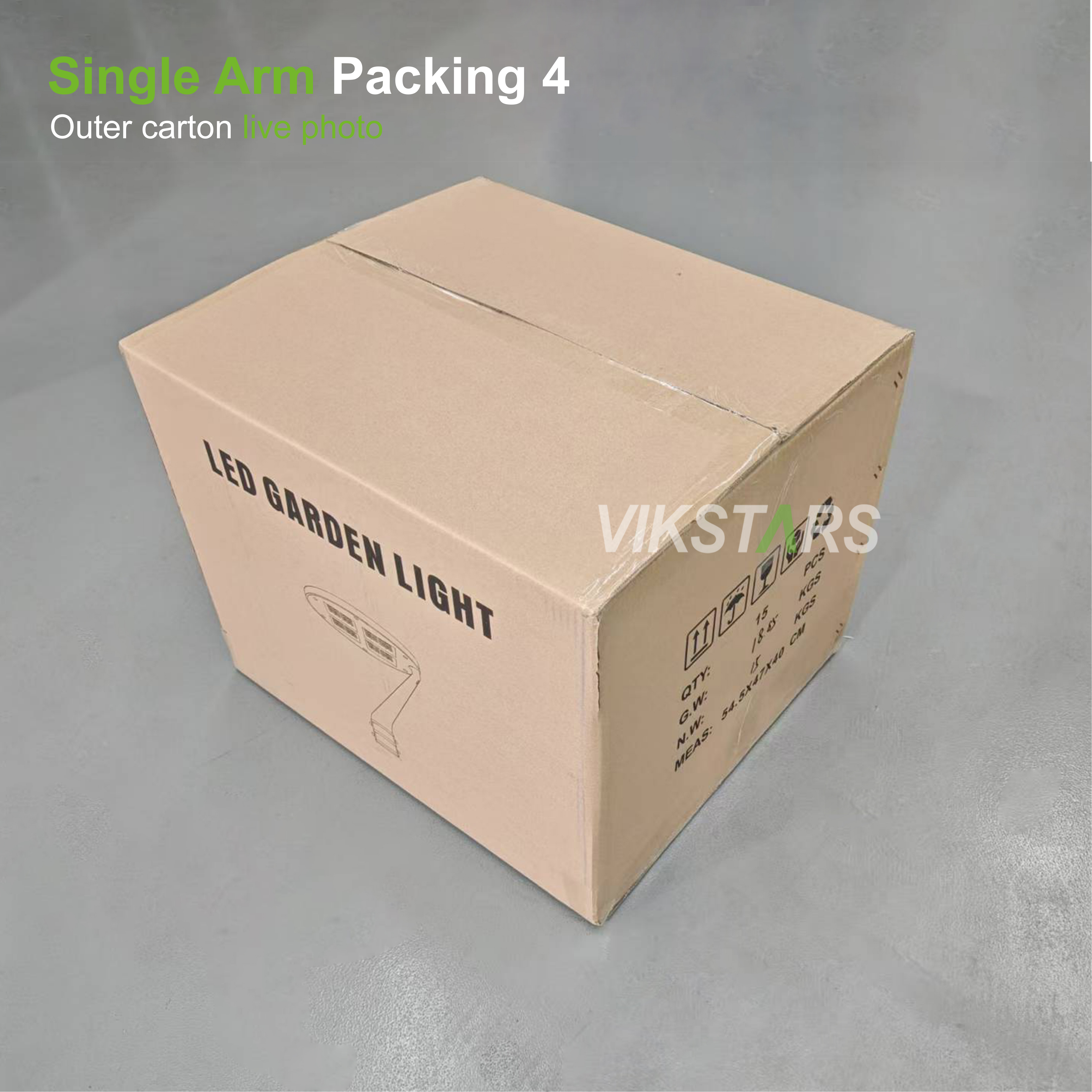 100W LED Garden Street Lights With Double Single Arms For Villas Park Garden Landscape