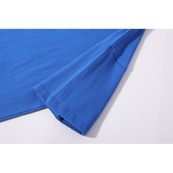 T-shirts à manches longues en blanc 280gm ordinaire 100% coton Homme T-shirt en coton épais surdimensionné