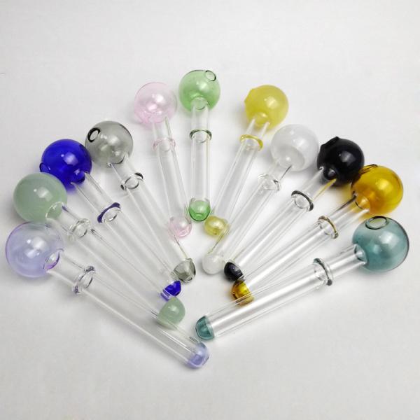 4.7 Inches Glass Tobacco Pipe Glass Oil Burner Tube Fixed Diffused