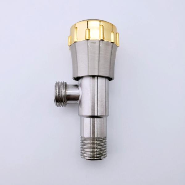 Pipe Connection Kitchen Angle Stop Manual Control 3/4 3/8 Inch