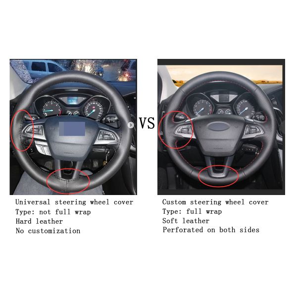 Customized M Tri Color Steering Wheel Cover for BMW 5 Series E39 M3 Z3 E36/8 1999-2002