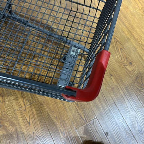 Amérique 4 roues Roller promotionnel Pousse à la main Chariot de magasinage en métal Chariot de magasinage en métal