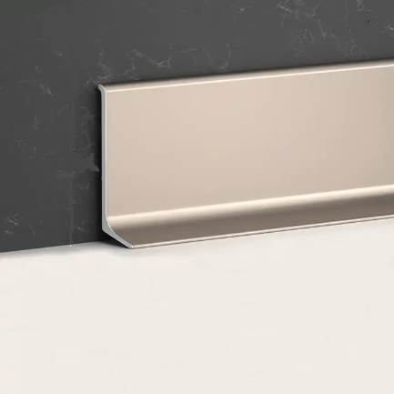 Customized Mill Finish Aluminium Skirting Board Profile for High Tolerance Flooring