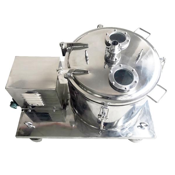 Centrifugador químico do centrifugador vertical da cesta da descarga da parte superior de PPTD para a extração do cânhamo e do álcool