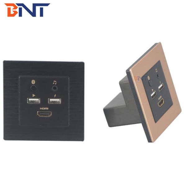 Aluminum alloy brush drawing usb blue tooth hotel room mini media hub