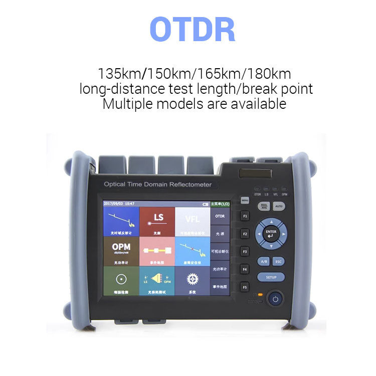 Экран касания умное OTDR 1310 1550 функциональных 1625nm VFL LS OPM Multi
