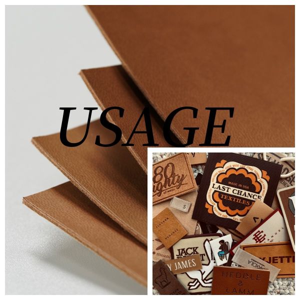 Smooth PU Synthetic Leather Material vegan leather polyurethane for Labels