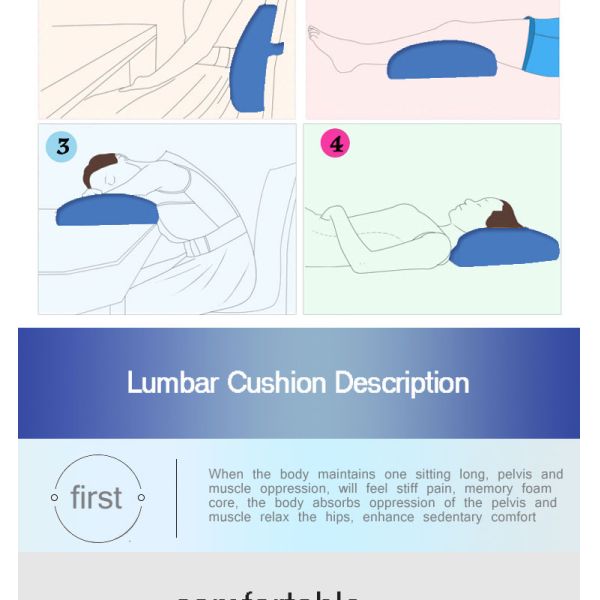 Comfortable Back Support Cushion Pillow for Sofa Made of 100% Polyester Material