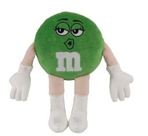 M&M’ Character Green Medium Plush Toys
