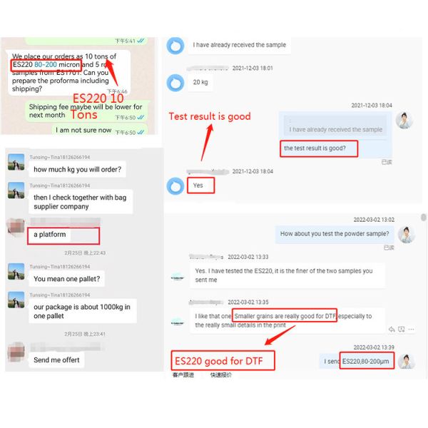 Белый полиуретан порошка DTF TPU горячий плавит слипчивый порошок