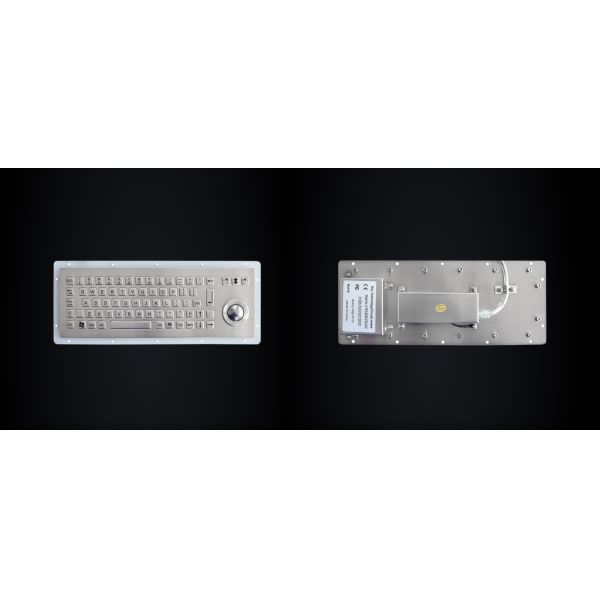 Задняя панель устанавливая миниую клавиатуру металла IP65 с trackball 25mm оптически