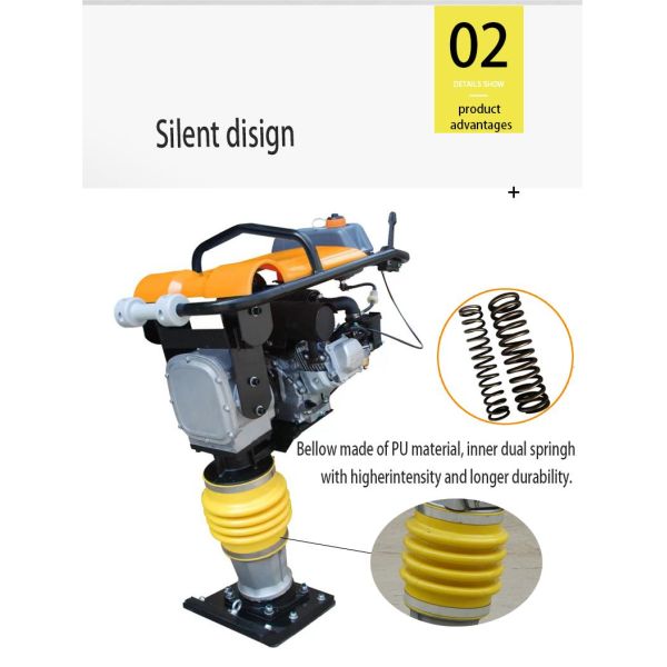 Construction RM80 Dual Spring Gasoline Earth Tamping Rammer Machine