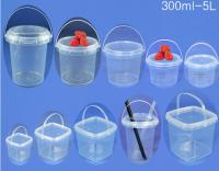 IML ou balde de plástico de transferência térmica de PP/HDPE com tampa para embalagens de alimentos