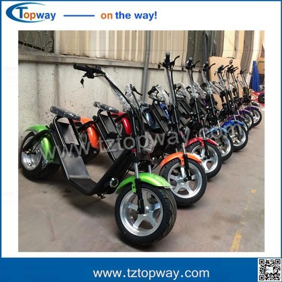 two wheels Citycoco 1000W 60V adult electric scooter battery box removable