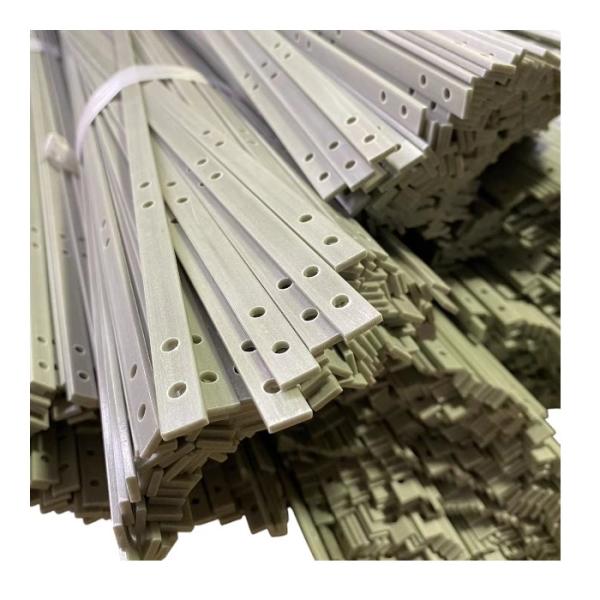 Electrical Insulation FRP Pultruded Flat Rod Fiberglass Flat Bar For Antenna Tower