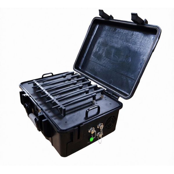 12 Antennas 10-80m Portable Signal Jammer 2/3/4G 86W GPS Signal Jammers