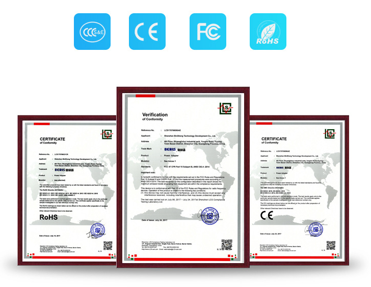 CE Smart 12V DC 1A Fashion Power Supply Adapter With ABS + PCBA Material