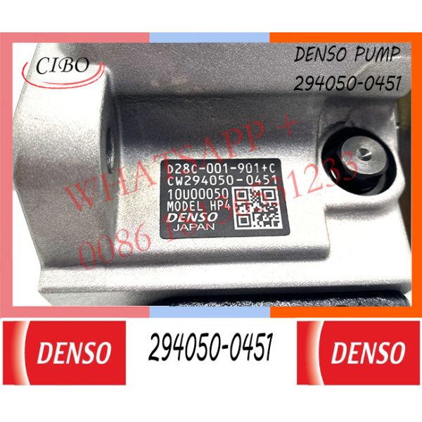 Diesel fuel high pressure common rail injection pump 294050 0451 2940500451 294050-0451 pump assembly