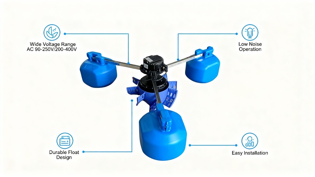Paddle Aerator Permanent Magnet Variable Frequency for Fish Pond Shrimp Farming