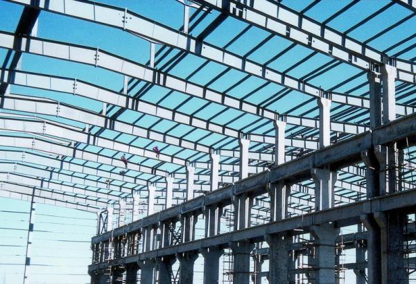 Q345 Pre Engineered Light Weight Metal Industrial Steel Buildings / Workshop
