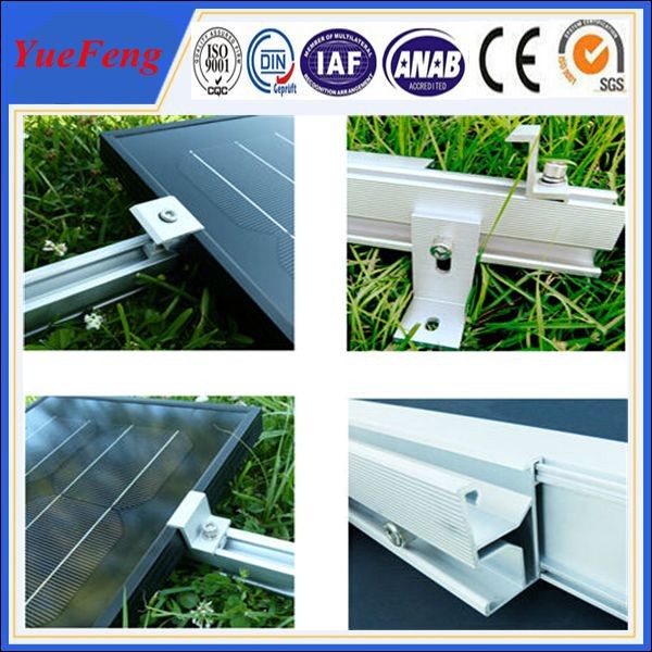 supply extrusion aluminum,6061/6063 best solar panel mounting aluminum rail OEM