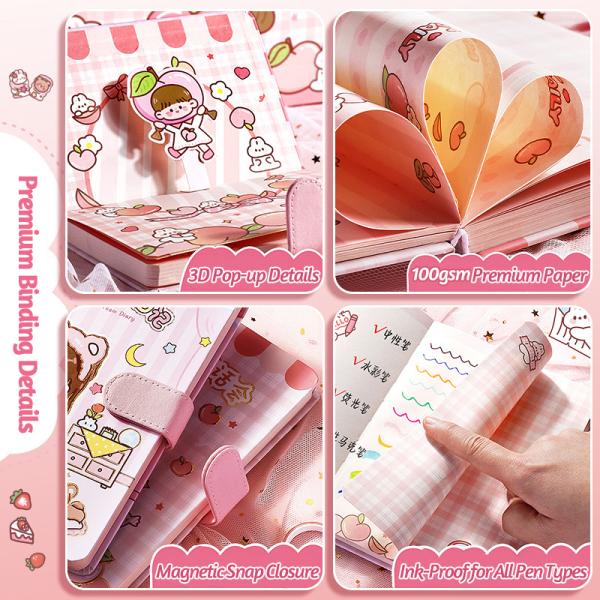 Cute Stationery Journaling Set Notebook Stickers Children's Handbooks