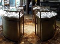 A ourivesaria SS304 apresenta a exposição de bronze da loja para shopping
