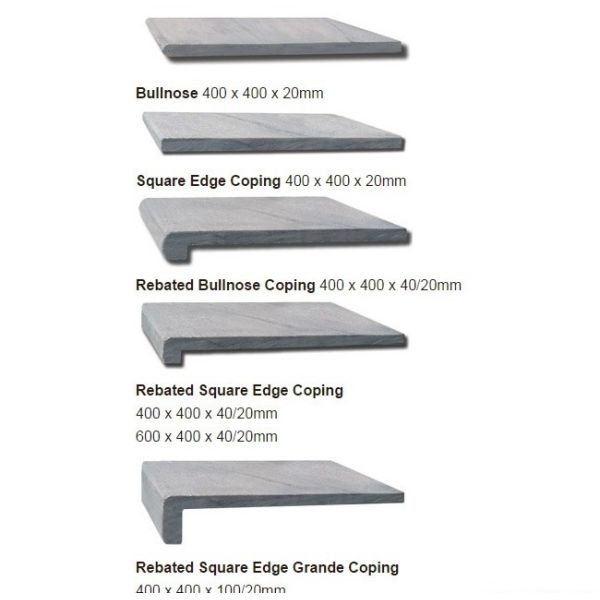 Modern Style Ceramic Swimming Pool Copping Nosing Edge Tiles for Bullnose Pool Coping