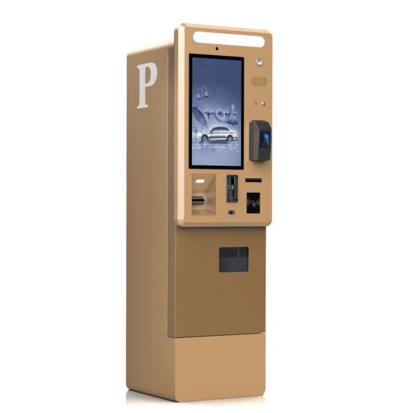 21.5 Inch Outdoor Car Parking Payment With Cash Payment QR Scanner POS Reader